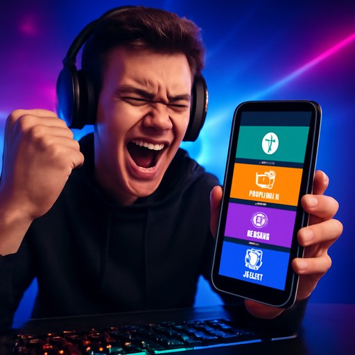 game gamble app lobby on phone